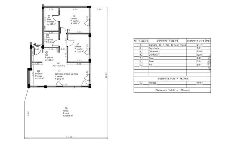 Penthouse de exceptie cu terasa panoramica de 104 m2  in Sopor ! - 20