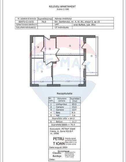 De Vanzare Apartament 3 camere Buftea - 12