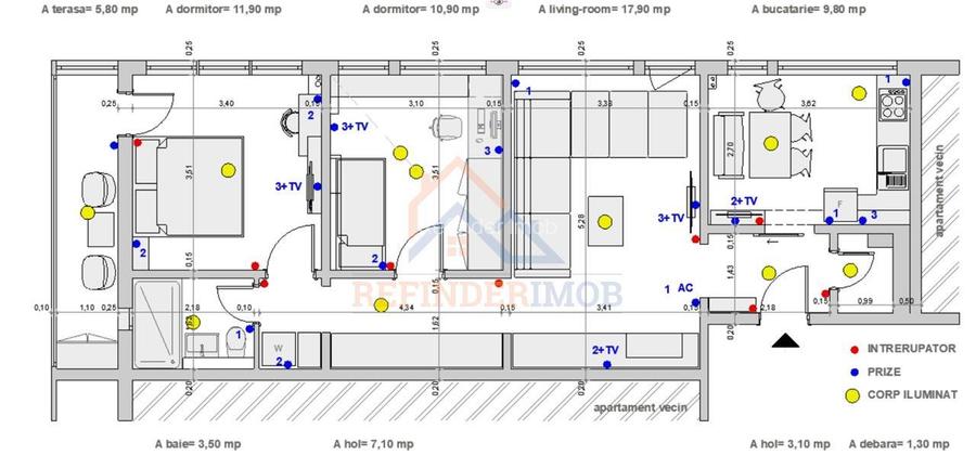 Apartament de vanzare cu 3 camere, zona Titan - Parc IOR - 16