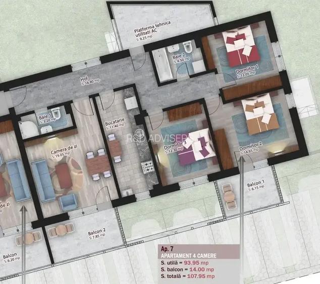 Apartament Lux 4 Camere Stefan cel Mare I Metrou Obor - 3