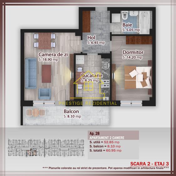 2Cam – TITAN-PALLADY – Metrou – Decom – 60,95 mp - Centrala