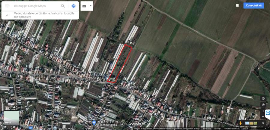 Vidra, teren intravilan 4.800 mp (sau 1.200 mp)