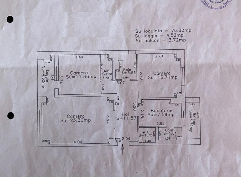 Apartament 3 camere Central, Mobilat Utilat, Renovat in totalitate.