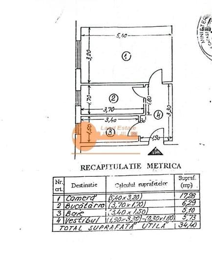 Garsonieră Rahova, 34 mp – perfectă pentru locuit sau birou