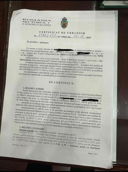 Aviatiei - Teren de vanzare strada Balonului