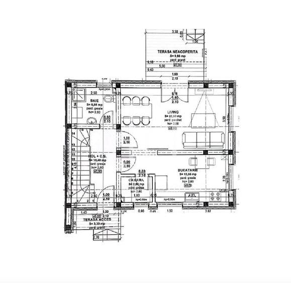 Casa tip duplex cu 4 camere, 112mp utili,  parcare, zona Gusterita - 1
