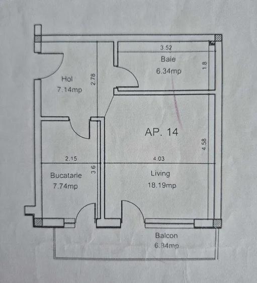 Apartament decomandat, parcare, etaj intermediar, zona Florilor