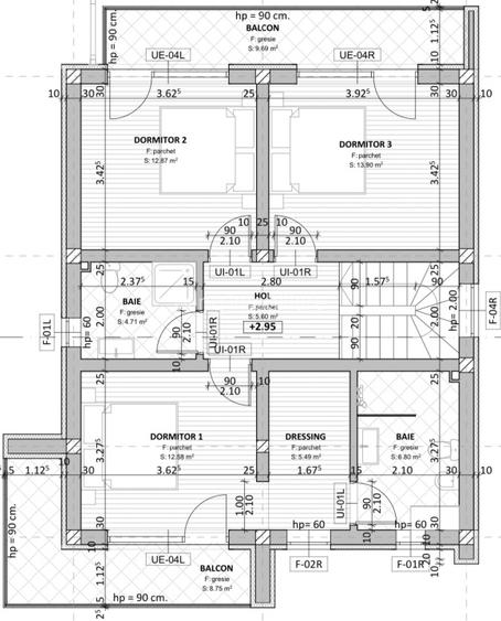Casa individuala, 140 mp, 4 camere, teren liber 300 mp, Dezmir - 11