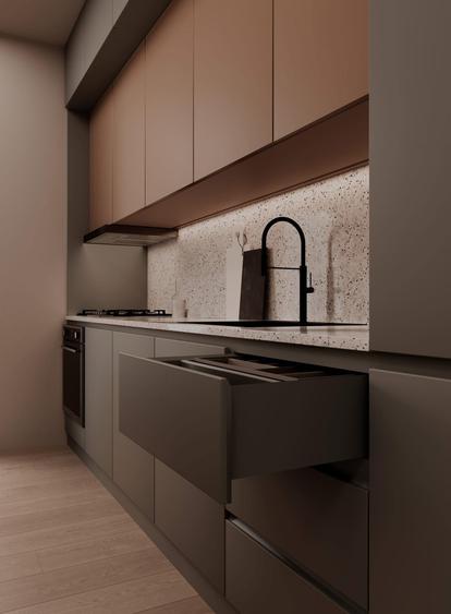 Apartamentul cu 2 camere și bucătărie închisă/ Ansamblu Privat