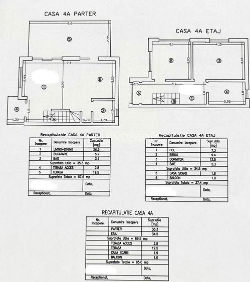 Direct Dezvoltator CASĂ NOUĂ DUPLEX BUCIUM Iași, P+E 70MP + TERASĂ 19,5MP, TEREN 190 MP, 98.000 € + TVA, COMISION 0% - 34