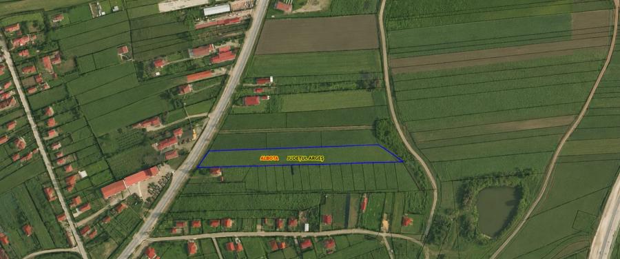 Teren intravilan în suprafață de 7.580 mp | DN65 Albota | Lângă OMV