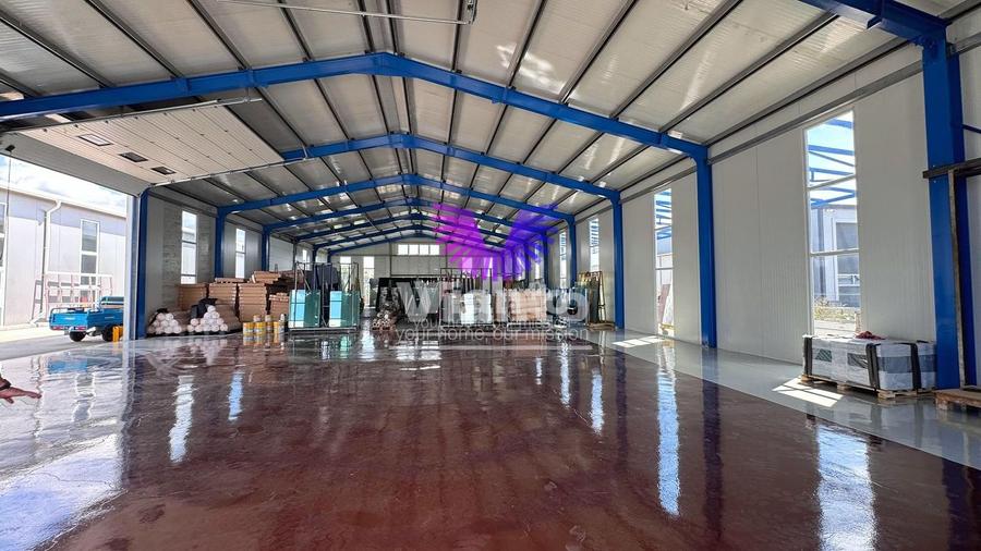 Hala industriala 600 mp si curte libera 700 mp, - Parcul Industrial Sura Mare