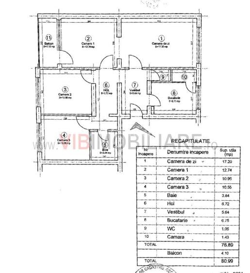 Apartament spațios și luminos - 4  camere, 80 mp, mobilat si utilat - Floreasca - 20