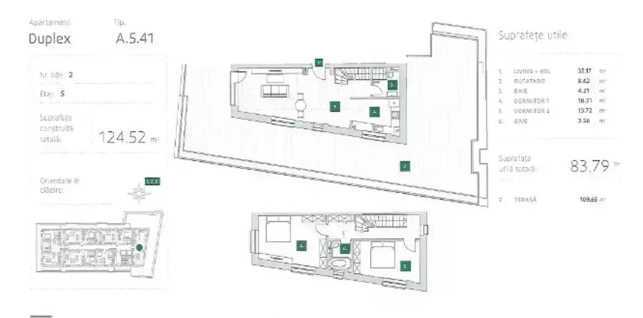 Duplex 3 camere+terasa 110mp I Incalzire in pardoseala| Comision 0%|