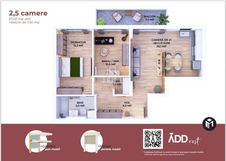 Apartament 2 camere, Maurer, Sighisoara