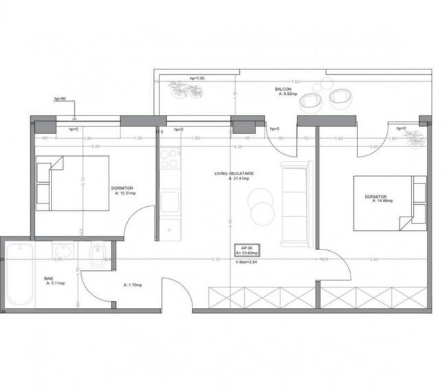 Apartament 3 camere finisat modern Iulius Mall Cluj-Napoca