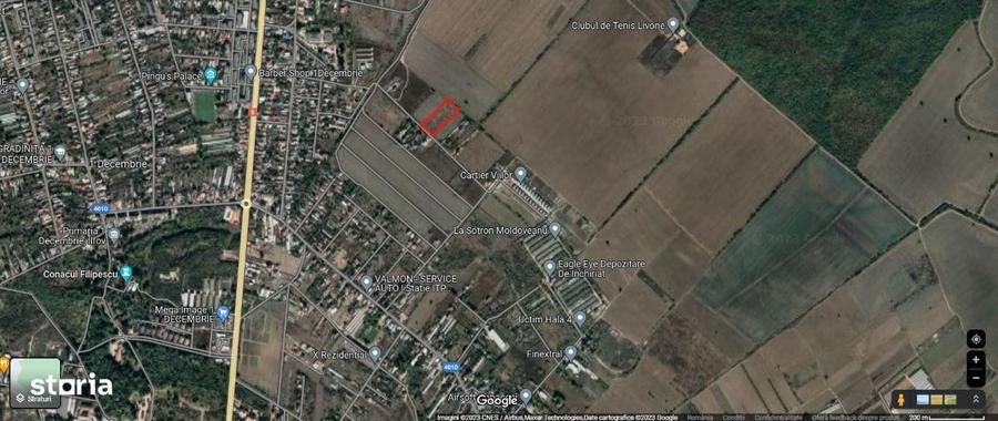 Vanzre Teren construibil 3500mp 1 Decembrie
