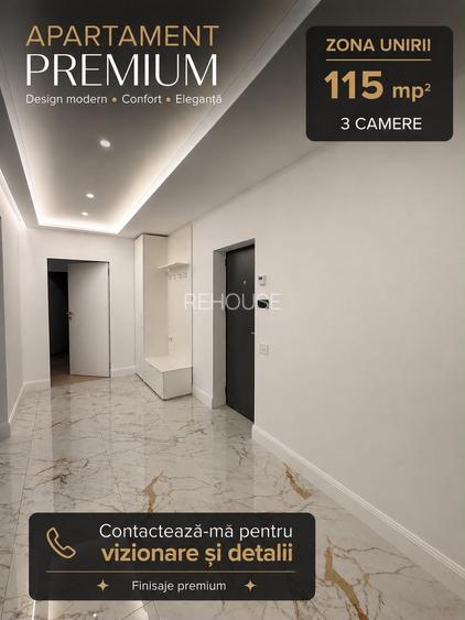 Unirii Verzisori, parcare incl, 113mp, finisat LUX, centrala, AC, 2023, metrou - 8
