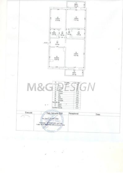 Aradului, 3 camere decomandat, 2 bai