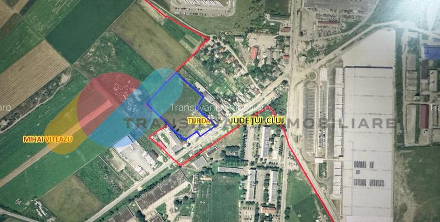 Teren intravilan 17.051 mp, Turda cu acces facil la autostrada