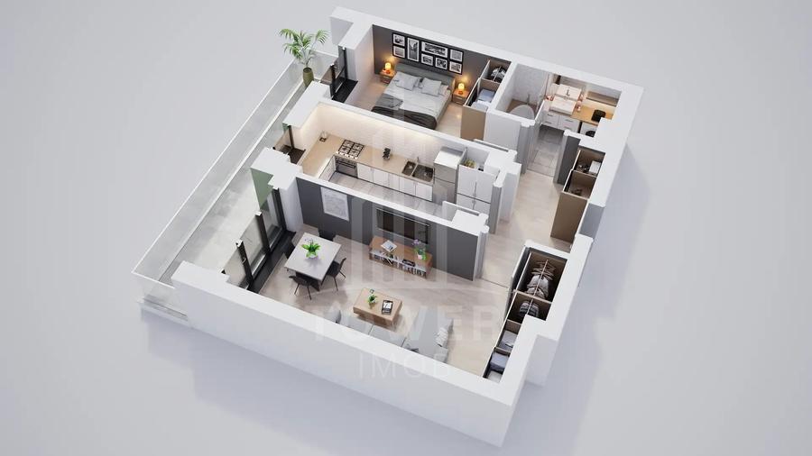 Apartament cu 2 camere . Cu rate la dezvoltator .