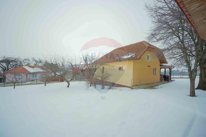 Casă cu livadă, 4 camere din cărămidă, de vânzare în zona Bratca-Damiș - 19