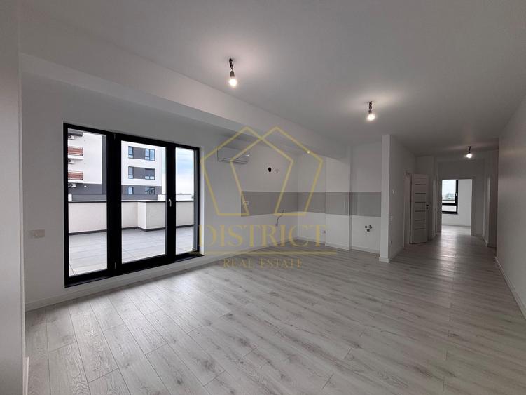 COM 0% Apartament finalizat cu 2 camere, terasa 91 mp | Torontalului