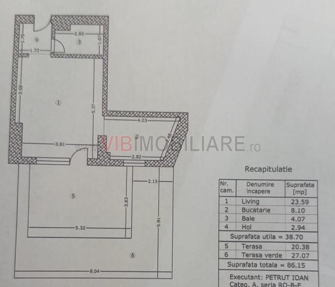 Studio - Terasă 47mp - Bloc 2026 - Virtutii/Crângași