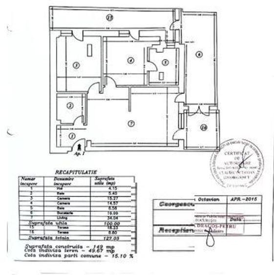 Apartament generos 3 camere | Aviatiei | 124 mp | Parcare | Bloc 2016 - 7