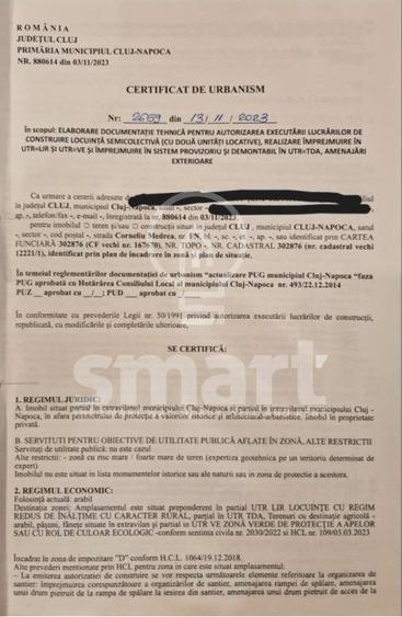 Teren 771 mp, pt constructie duplex, Corneliu Medrea
