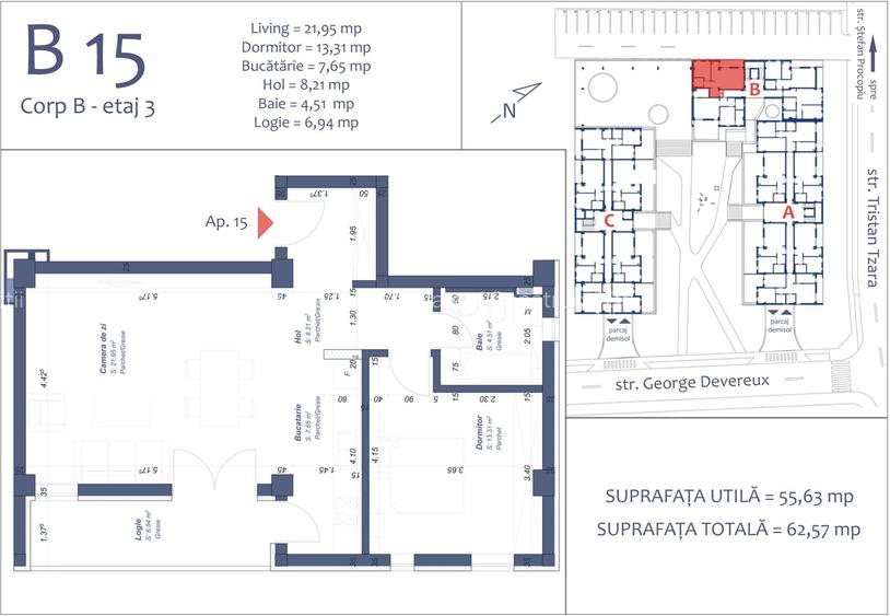 Apart. cu 2 camere, parcare subterana , Aradului - 1