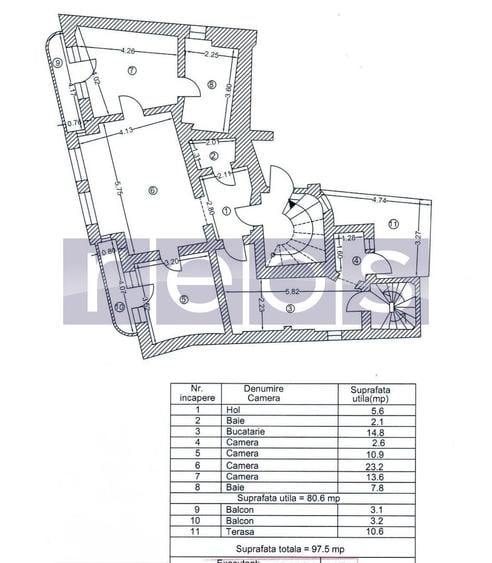 APARTAMENT 3 CAMERE | ZONA CIȘMIGIU | 80MP | RENOVAT INTEGRAL | TERASA