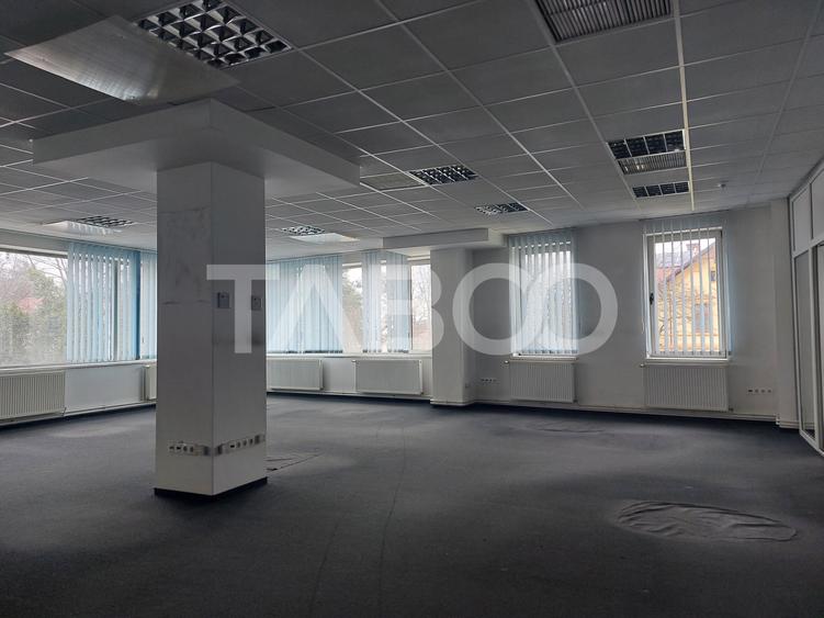 Spatiu de birouri 275 mp 3 camere etaj 1 autorizat ISU Sibiu