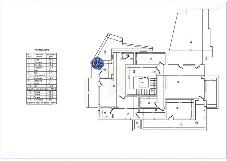 Mosilor Boutique II - Penthouse cu terasa de 60mp, priveliste libera 360grade
