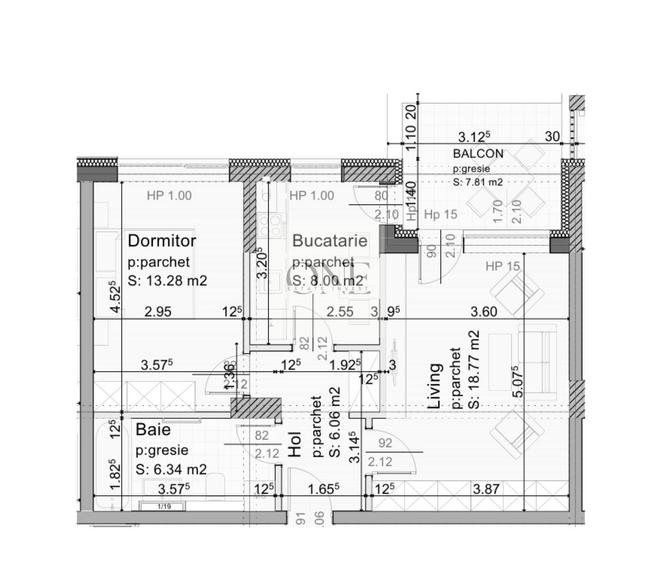 Apartament Însorit