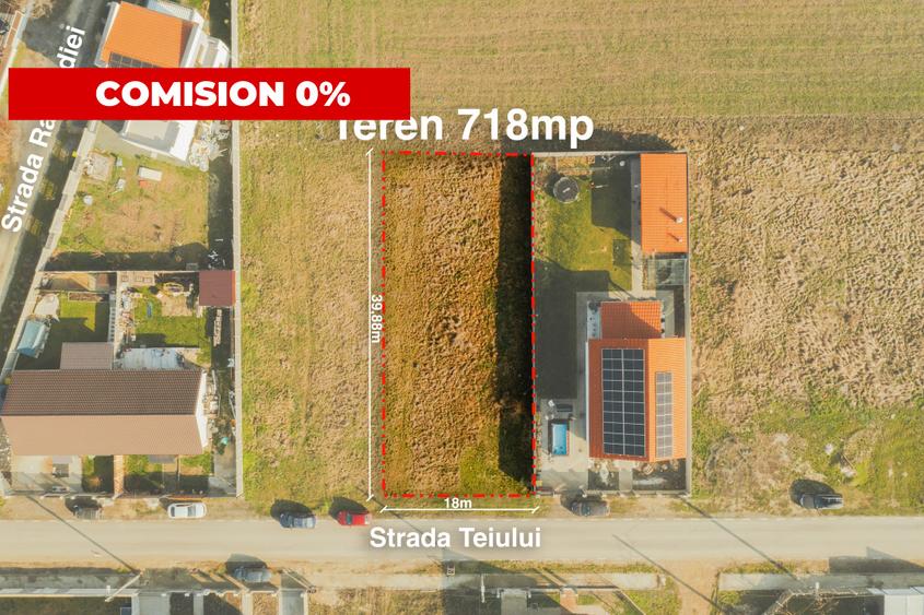 Drum asfaltat - Utilitati - str. Teiului - Sacalaz