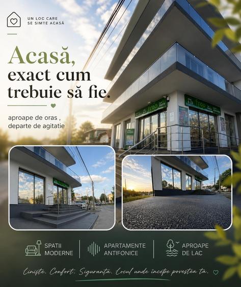 Apartament 3 camere cu vedere spre lac, 2 balcoane și parcare inclusă – Cernica
