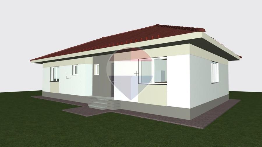 Casă individuală 4 camere în Hălchiu pe parter| Comision 0