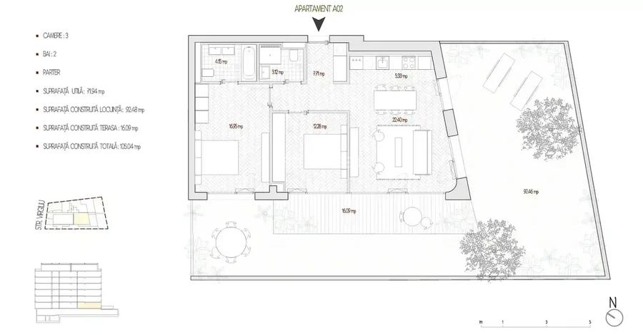Apartament 3 camere cu gradina proprie| Parc Cismigiu I Metrou Eroilor I - 16