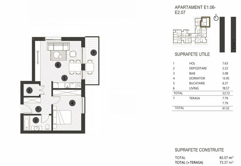 Apartament 2 camere in proiect rezidential premium - Barbu Vacarescu, Bucuresti
