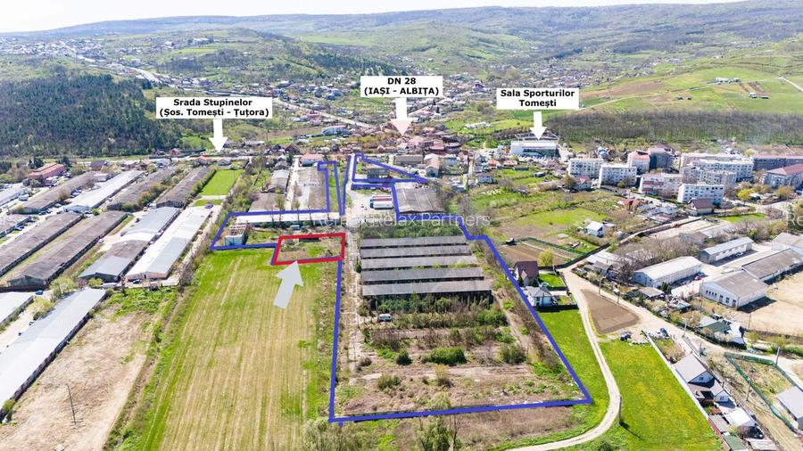 Teren industrial de vânzare, 987mp Tomești - Iași - Str. Stupinelor - 3