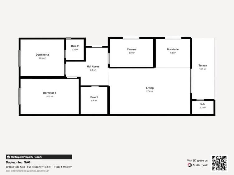 Duplex pe parter în Șag, 3 dormitoare, 0% comision