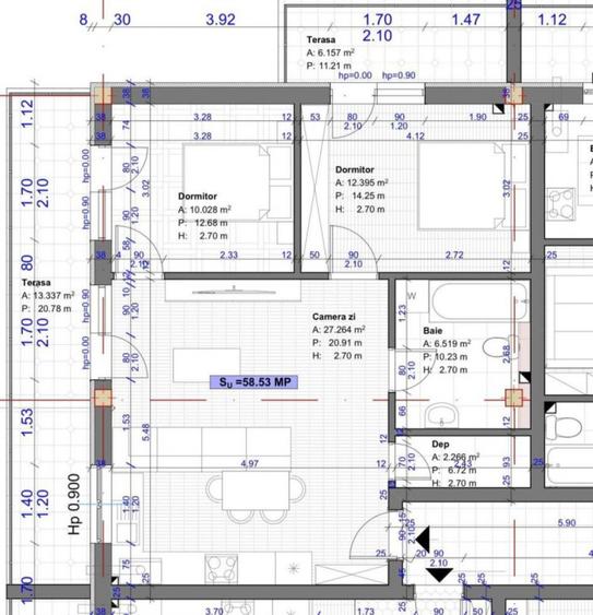 Apartament 3 camere Sesul de Sus Florești BLOC NOU