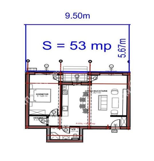 Apartament la cheie 2 camere cu debara balcon gradina zona Dna Stanca