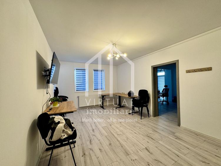 Spatiu de birouri cu 3 camere, 57mp utili + 2 balcoane, loc de parcare