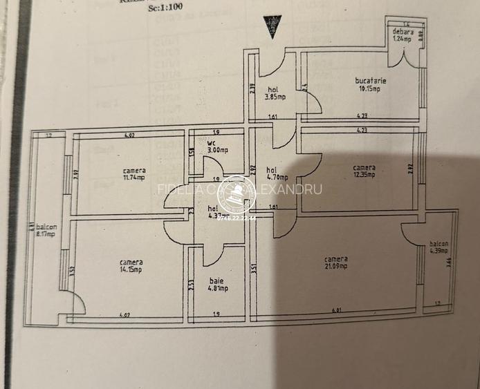 Apartament 4 camere Zona Billa - 9