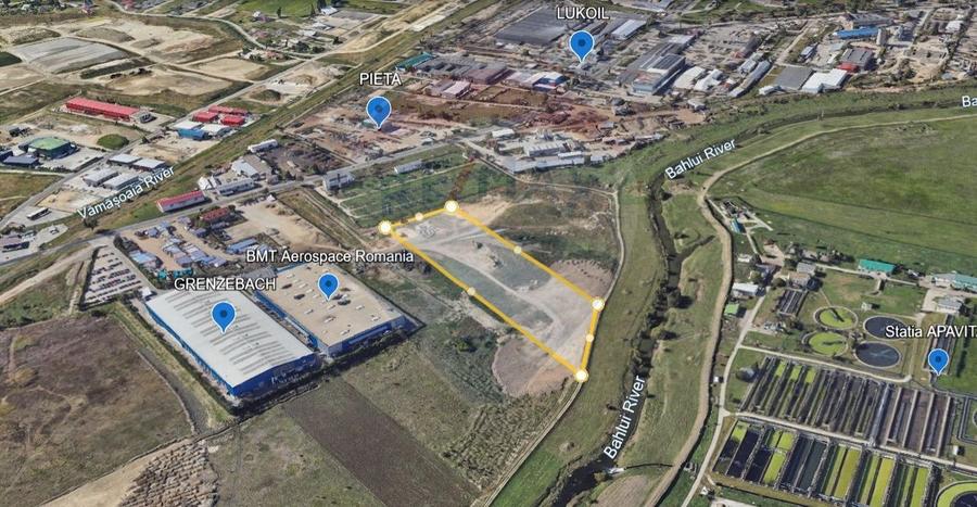 Teren Intravilan 1.2Ha de Vânzare, PUZ Aprobat - ZONA INDUSTRIALA IAȘI