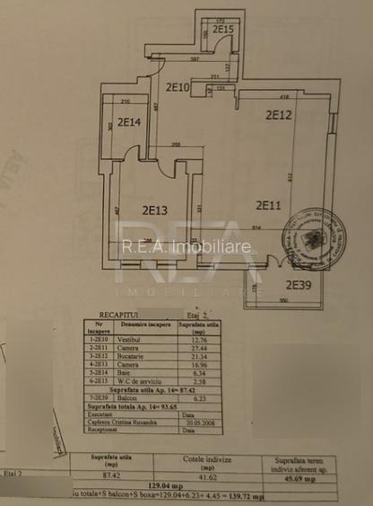 3 Camere | Pajura | Parcare Subterană + Boxă | Bloc 2008 - 14