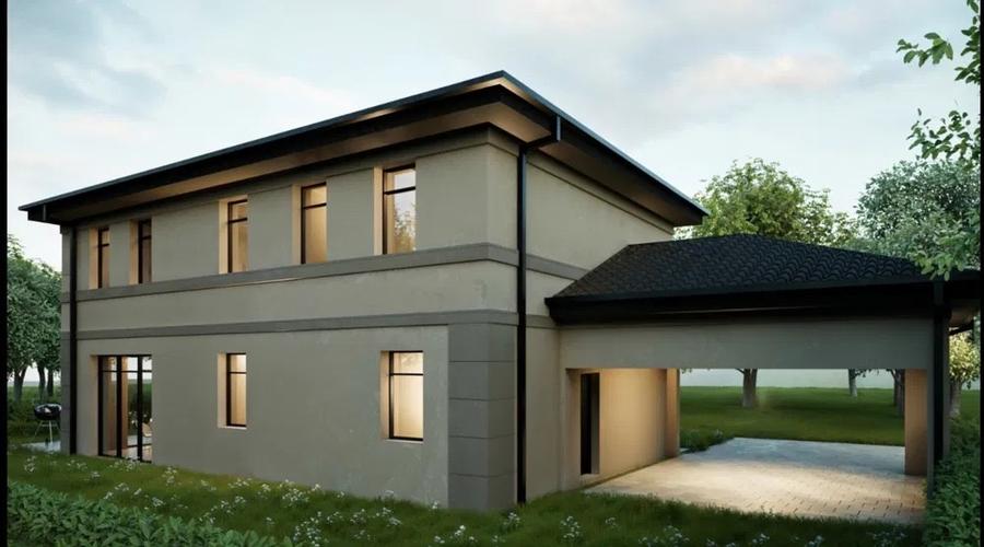 Casă individuală pasivă nZEB de vânzare în Florești, ansamblu exclusivisT