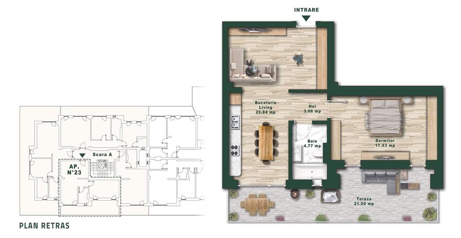 Penthouse Collection | Etaj retras | Cu Piscina Privata | GATA de mutat